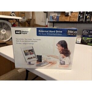 My Book Essential Edition 250GB USB 2.0 External Hard Drive Western Digital Box